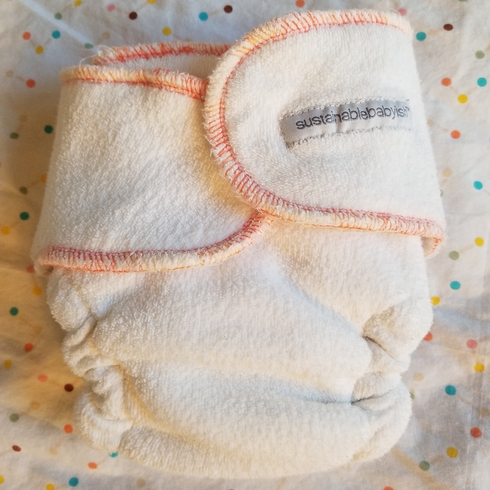 Sloomb Sustainablebabyish Snapless Multi-fitted bamboo/org cotton cloth diaper